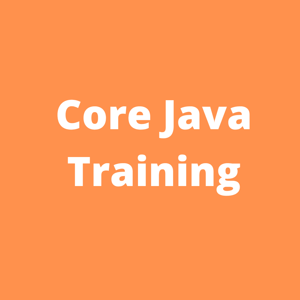 Core Java Training 1