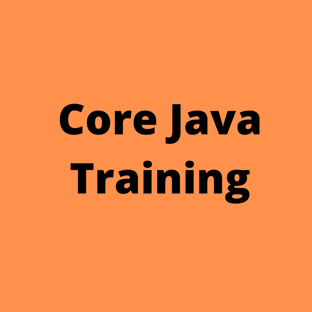 Core Java Training
