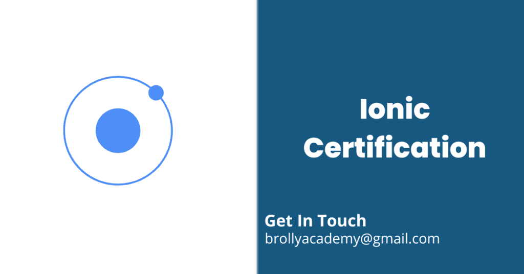 Ionic Certification