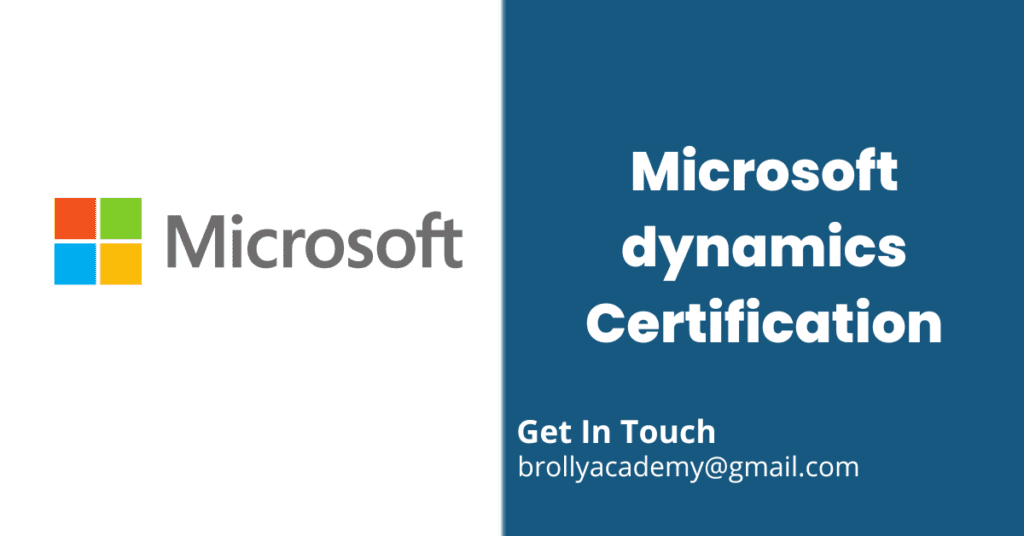 Microsoft dynamics Certification