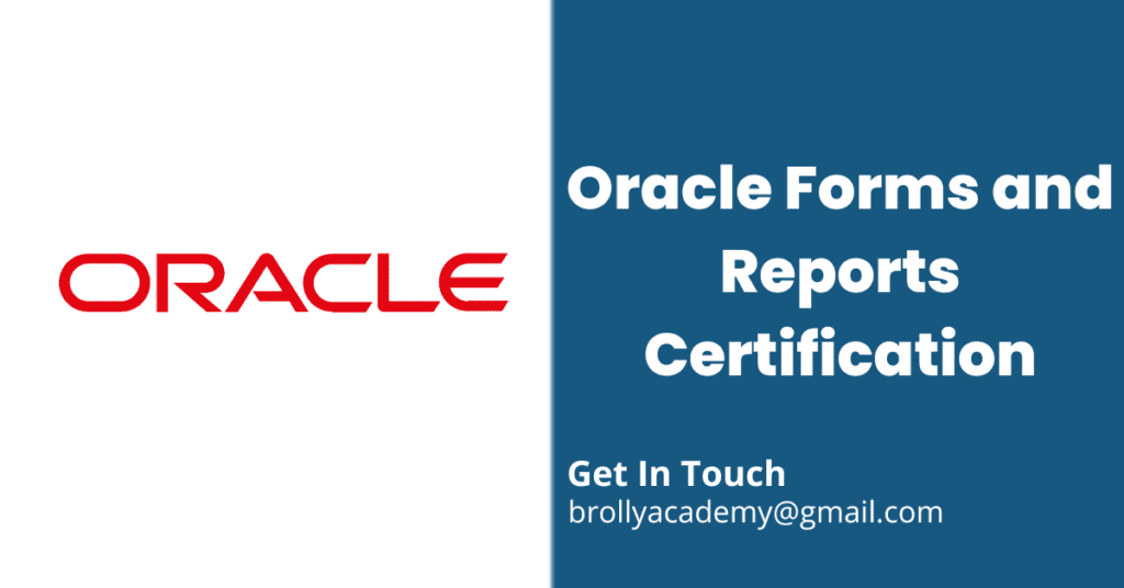 Oracle Forms and Reports. Certification