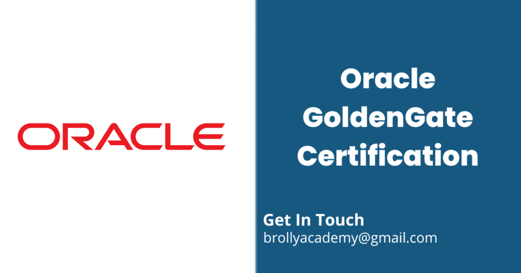 Oracle GoldenGate Certification