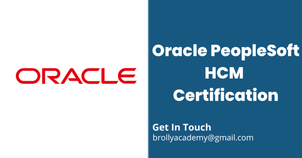 Oracle PeopleSoft HCM Certification