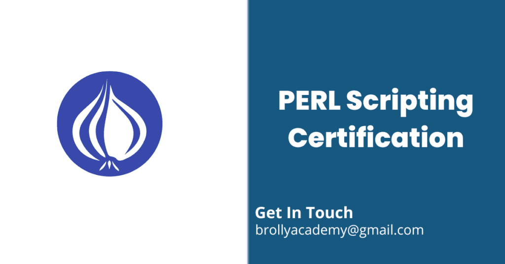 PERL Scripting Certification