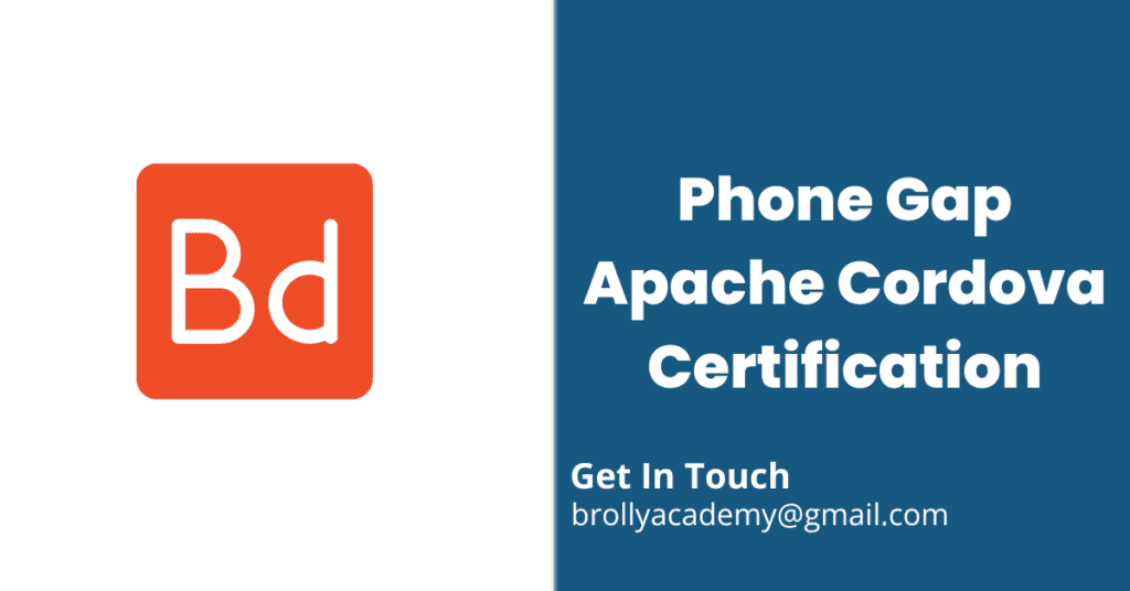 Phone Gap Apache Cordova Certification
