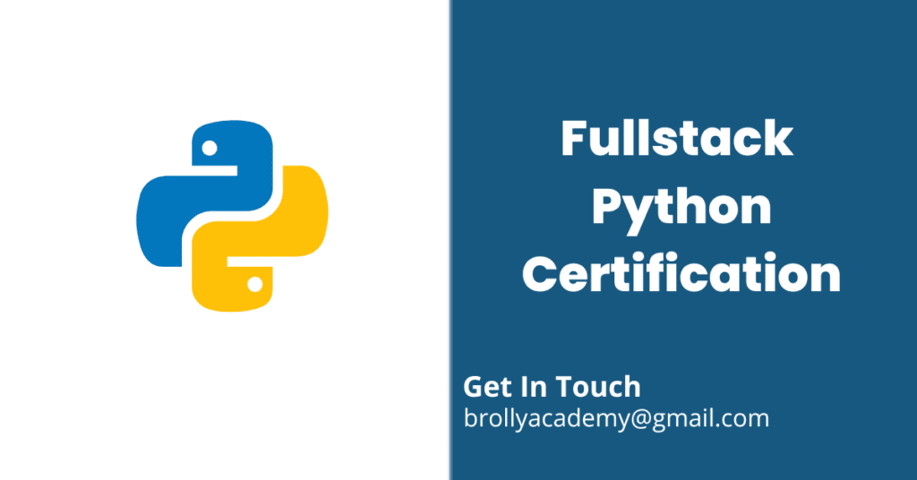 fullstack python Certification