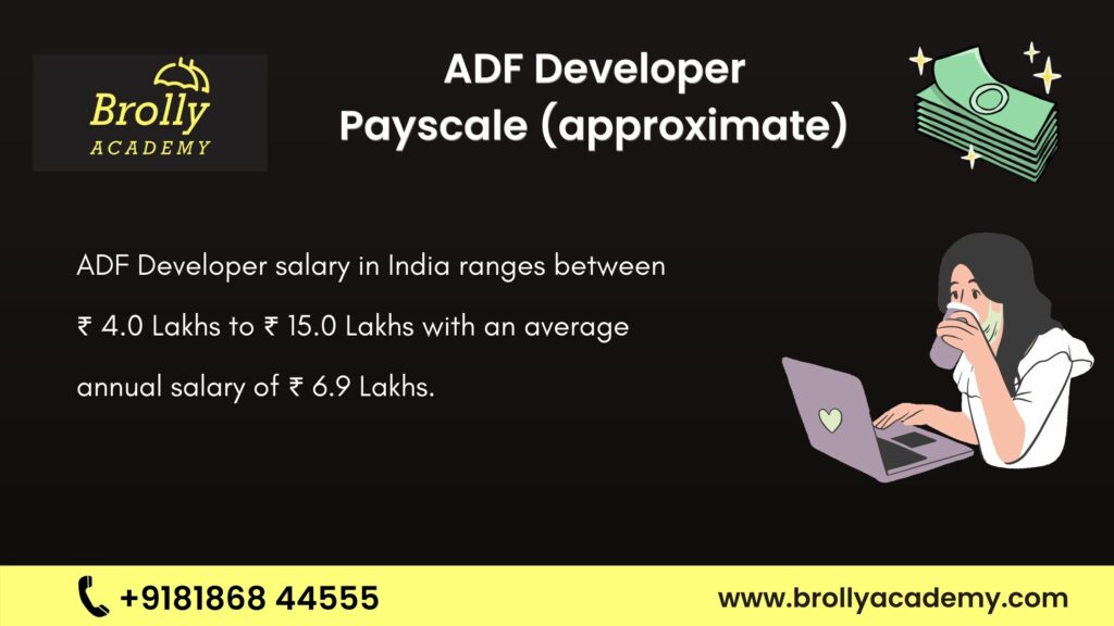 ADF Developer Approximate Payscale in India