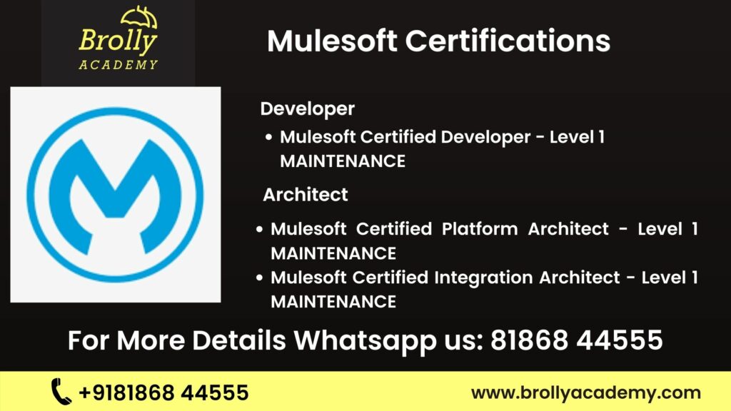 Mulesoft Certification training in Hyderabad