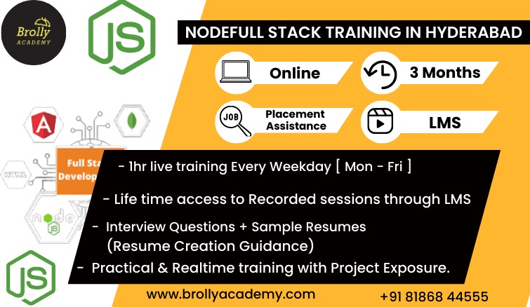 Node js Full stack Training