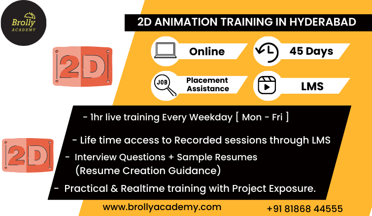 2D Animation Course Online In Hyderabad