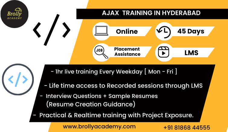 AJAX Training in Hyderabad