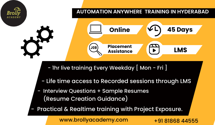 Automation Anywhere Training in Hyderabad