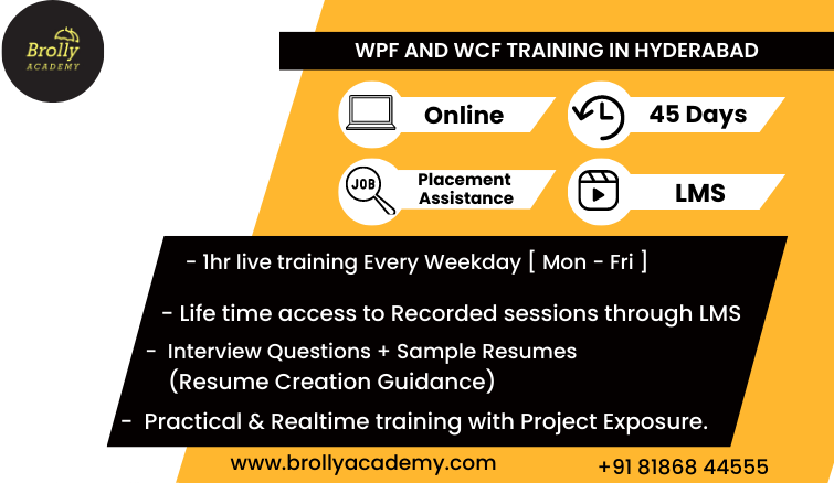 WPF And WCF Training in Hyderabad