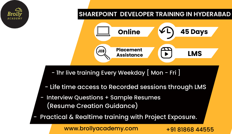 SharePoint Developer Training in Hyderabad