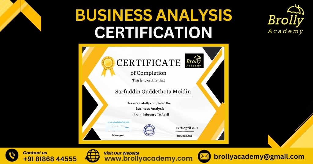 Business Analysis Certifications