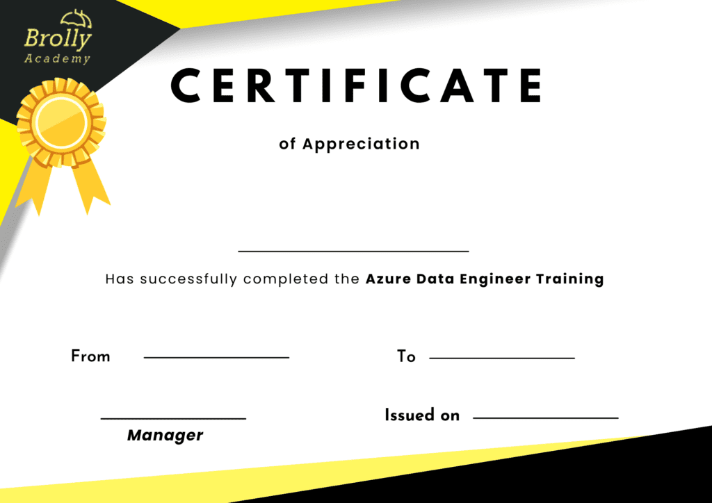 Azure Data Engineer Training Certification
