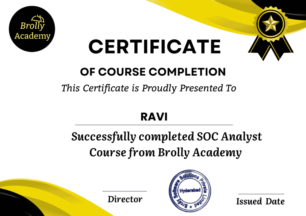 SOC Analyst Training In Hyderabad