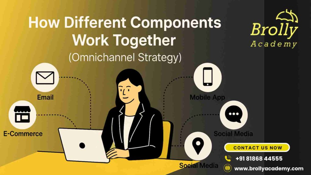 How Different Components Work Together (Omnichannel Strategy) using Key Components of Digital Marketing