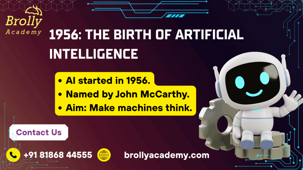 Introduction To AI And Machine Learing - 1956 The Birth Artificial Intelligence
