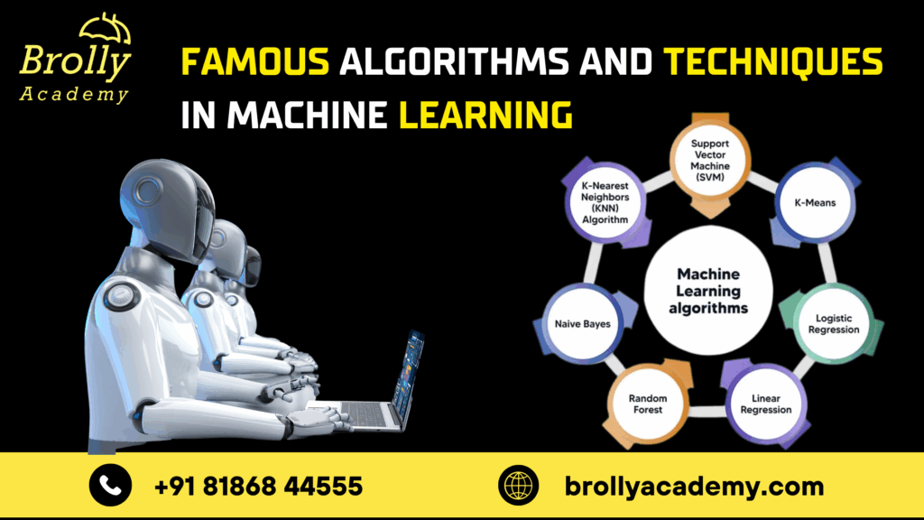 Introduction to ai and machine learing Famous Algorithms and Techniques in Machine Learning
