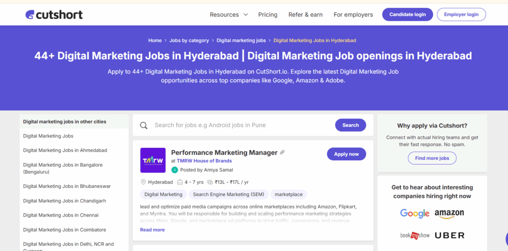 Digital Marketing Jobs In Hyderabad-Cutshort-Digital Marketing With Ai Course In Hyderabad