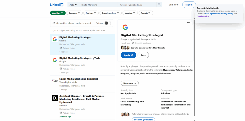 Digital Marketing course in Hyderabad - Digital Marketing jobs in Hyderabad - Linkedin
