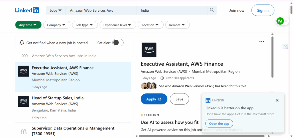 Linkedin - aws course in Hyderabad