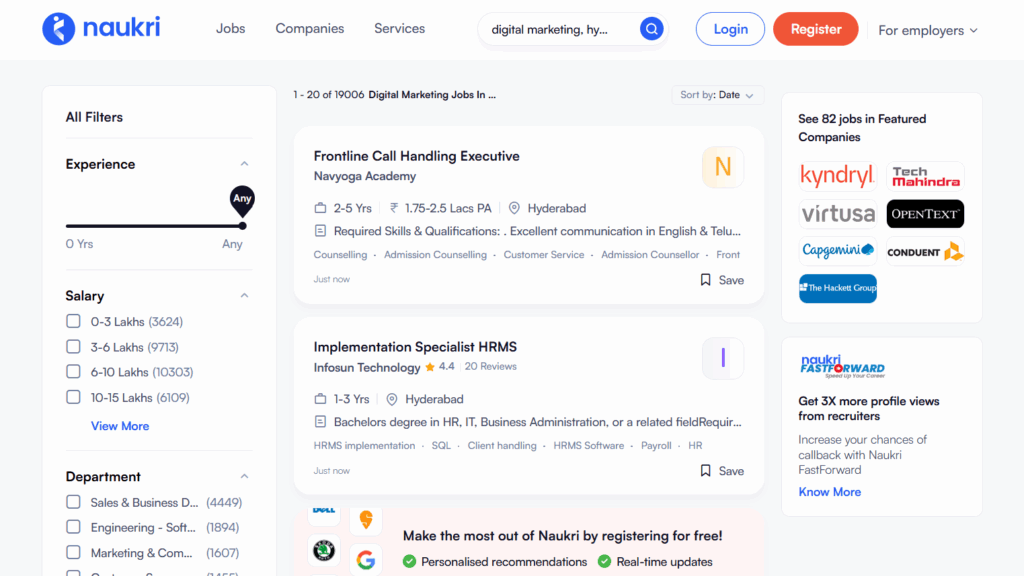 Naukri-Digital Marketing Jobs In Hyderabad-Digital Marketing With Ai Course In Hyderabad