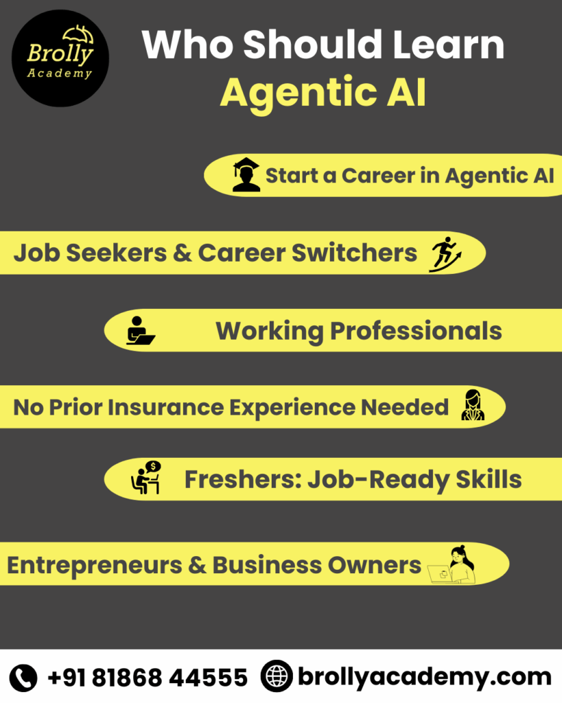 Who should learn agentic ai - Agentic AI Course in Hyderabad - Brolly Academy
