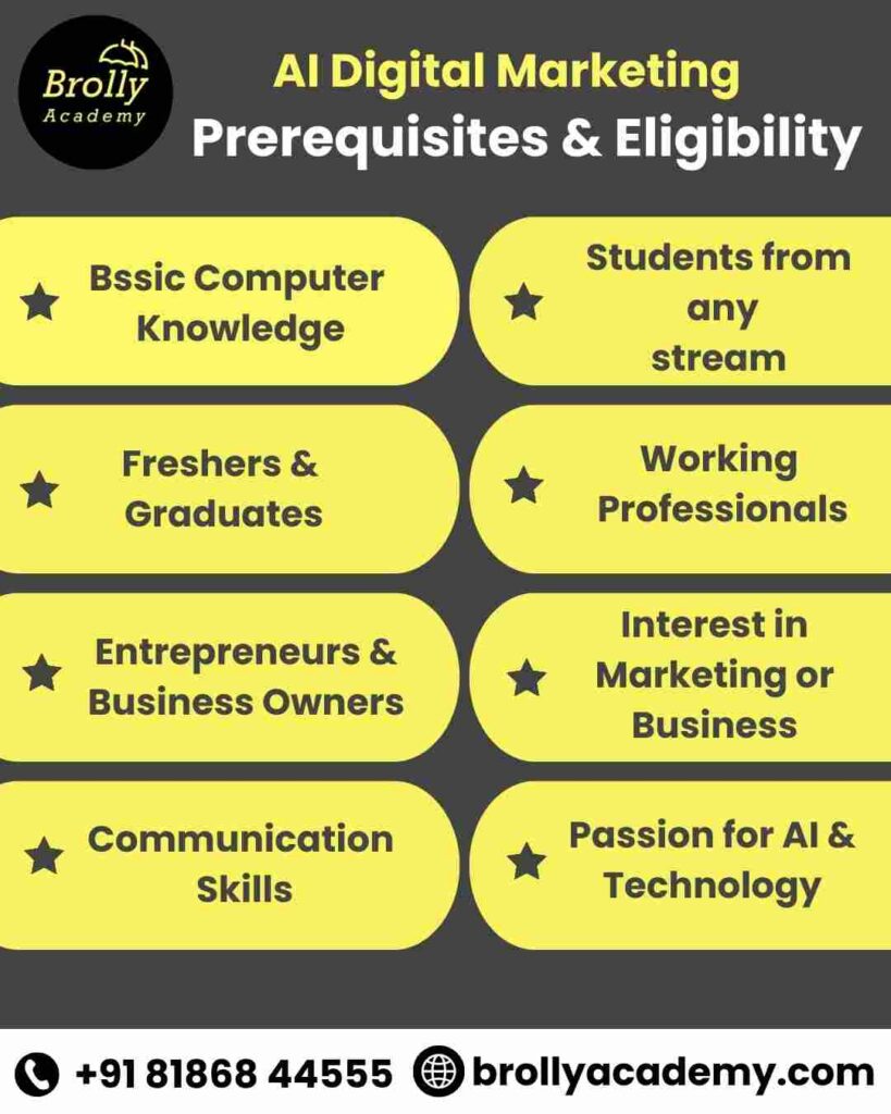 Ai Digital Marketing Course In Hyderabaf _ prerequisites