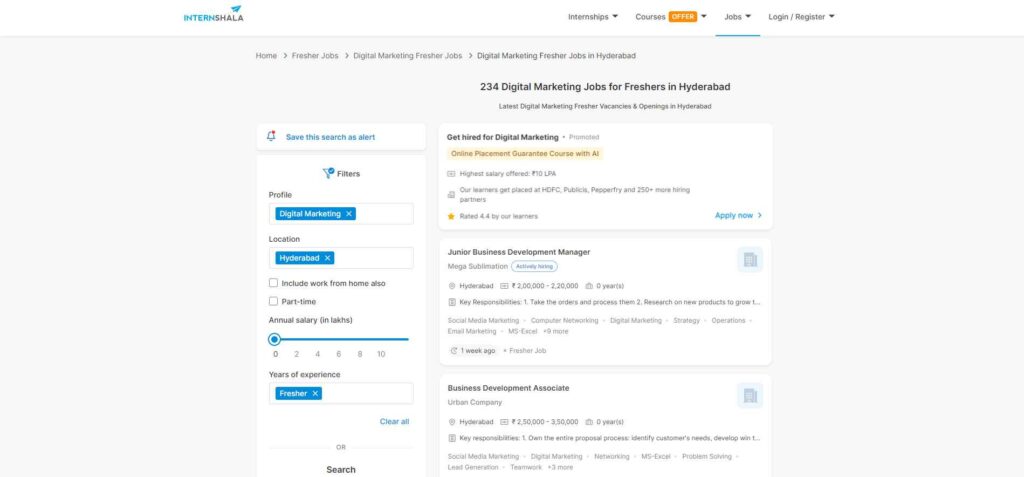 Digital Marketing Course in Hyderabad - Digital Marketing Course jobs - internshala