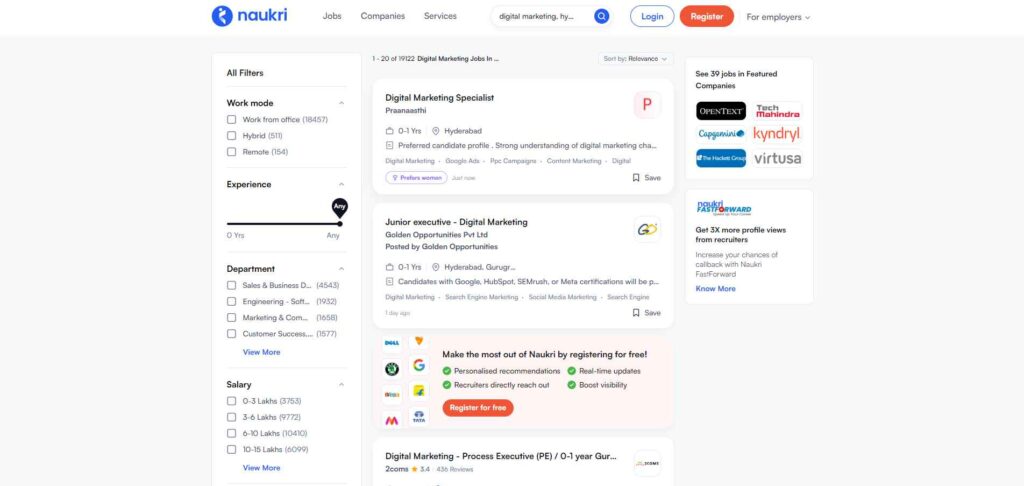 Digital Marketing Course in Hyderabad - Digital Marketing Course jobs - naukri