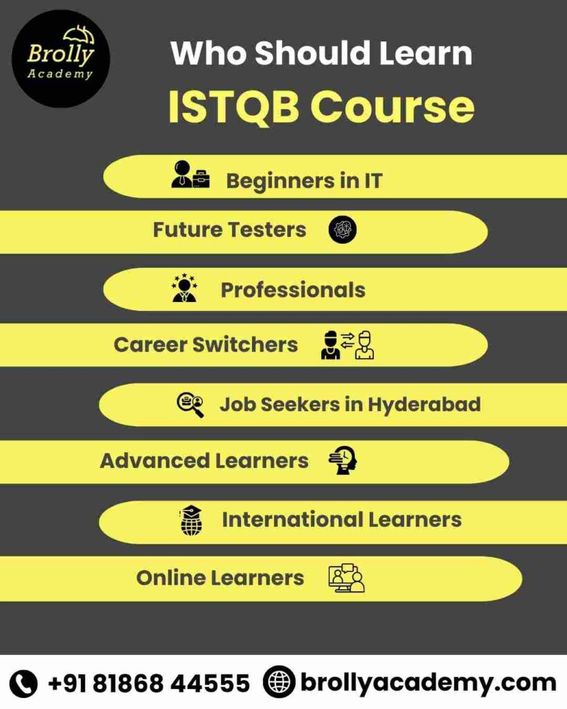 ISTQB Certification Training in Hyderabad - who should learn