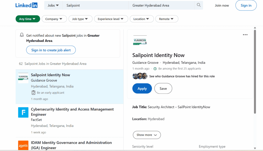 Linkedin SailPoint - SailPoint Certification Training In Hyderbad