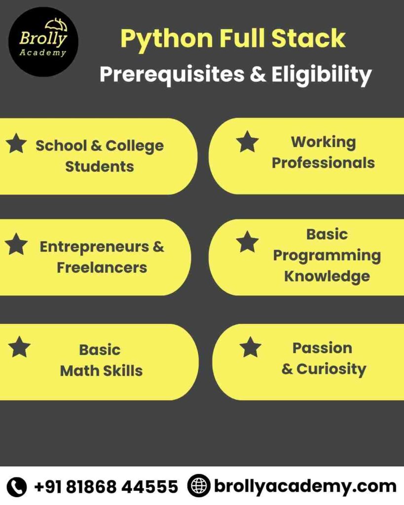 Python Full Stack Training in Hyderabad - Prerequisites & Eligibility