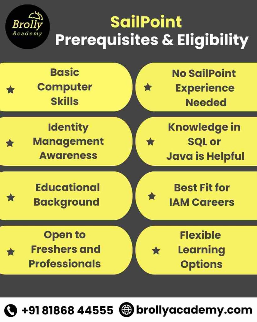 SailPoint Certification Training In hyderabad - Sailpoint Prerequisites & Eligibility