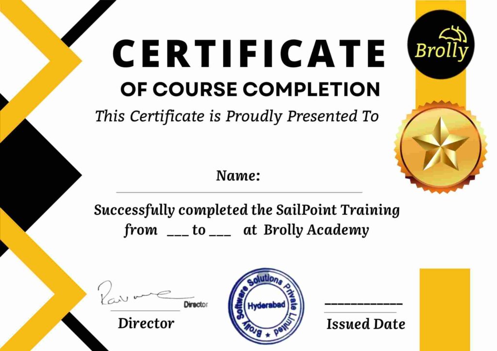 SailPoint Certification Training In hyderabad - certification