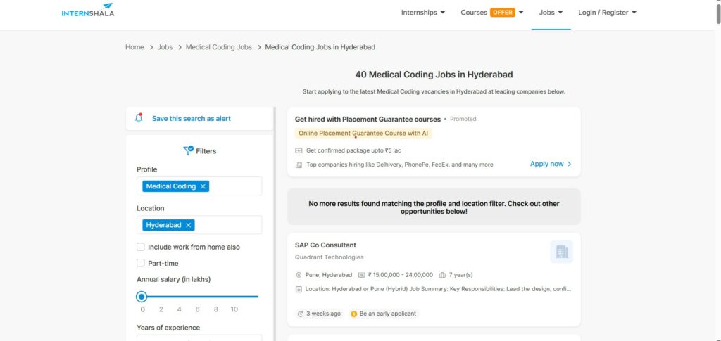 medical coding training in hyderabad -medical coding jobs in hyderabad -Internshala