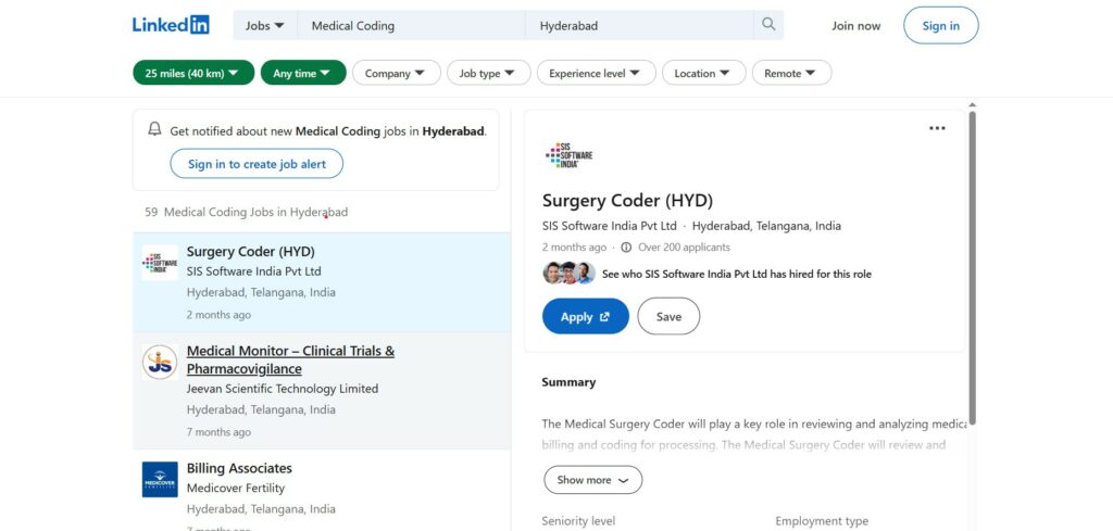 medical coding training in hyderabad-medical coding jobs in hyderabad-linkedin