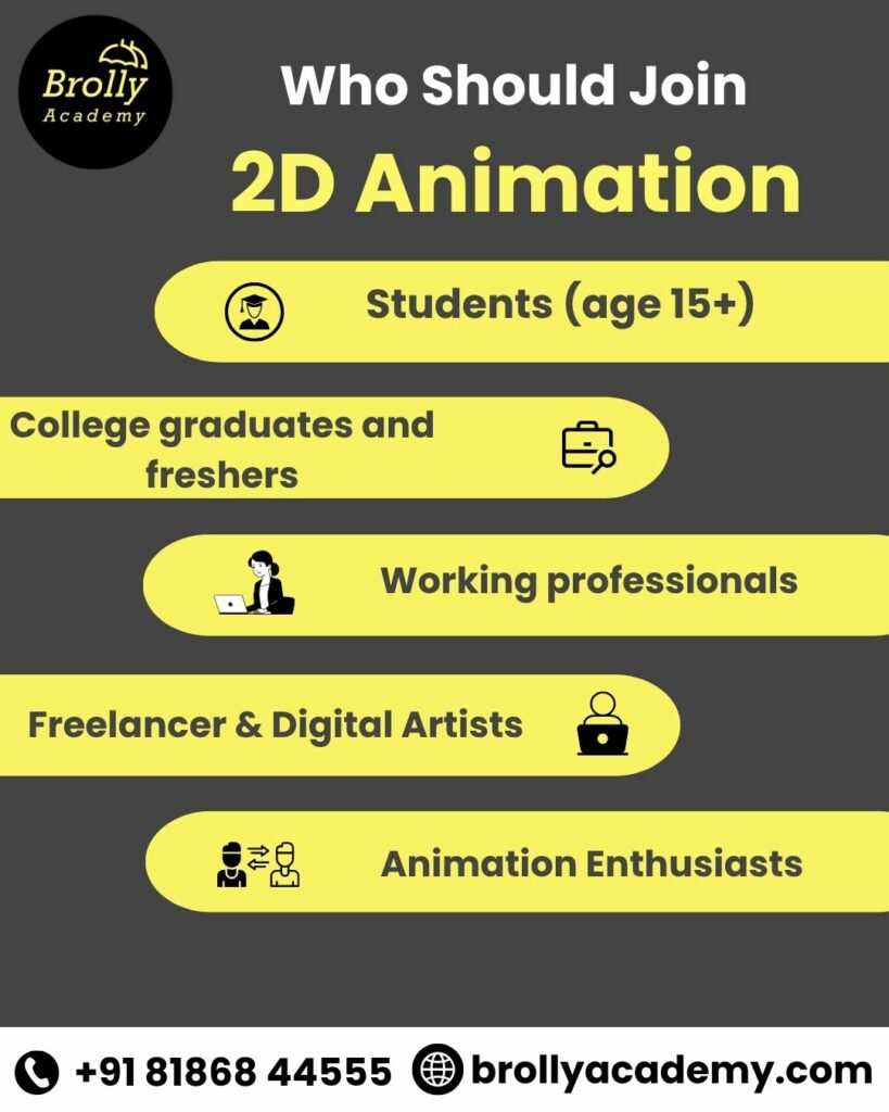 2D Animation Course Online In Hyderabad - Who Should Join