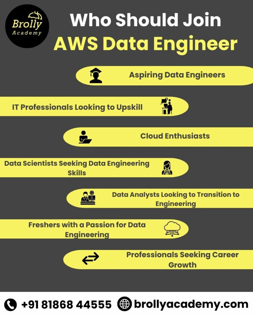 AWS Data Engineer Course In Hyderabad - Who Should Join