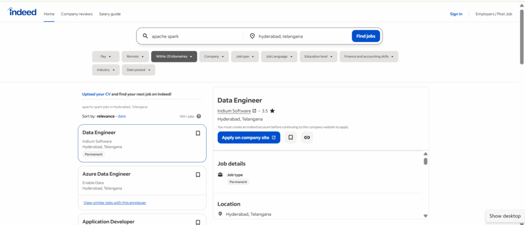 Apache Spark Training In Hyderabad - Jobs In Hyderabad - Indeed