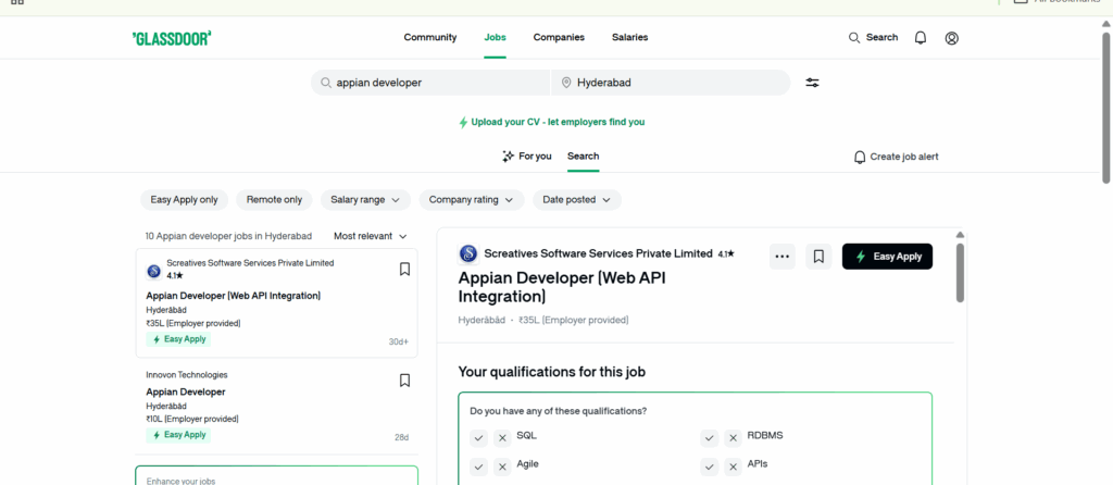 Appian Training In Hyderabad - Jobs In Hyderabad - Glassdoor