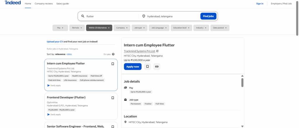 Flutter Training In Hyderabad- Indeed - Jobs