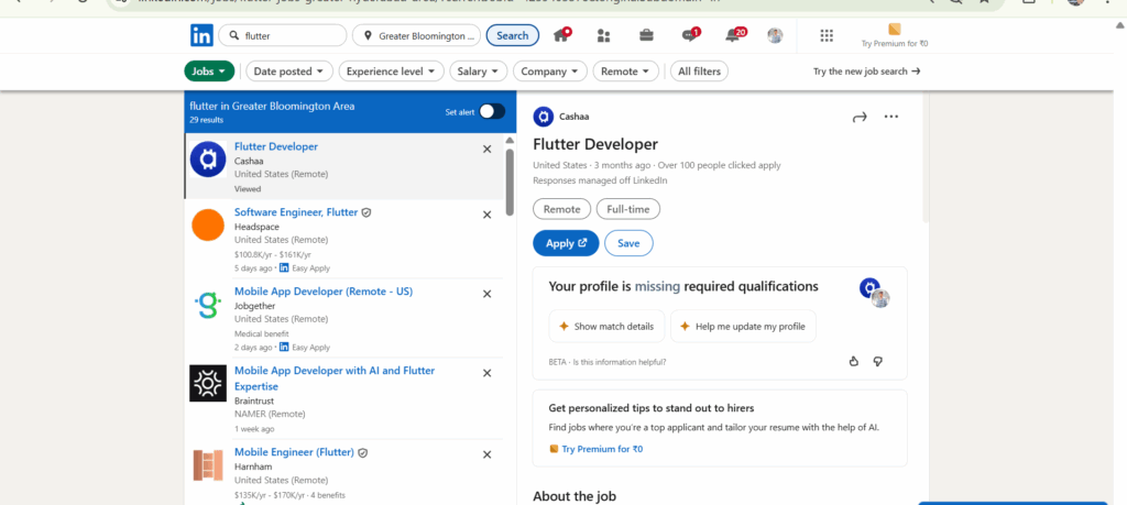 Flutter Training In Hyderabad - LinkedIn- Jobs -