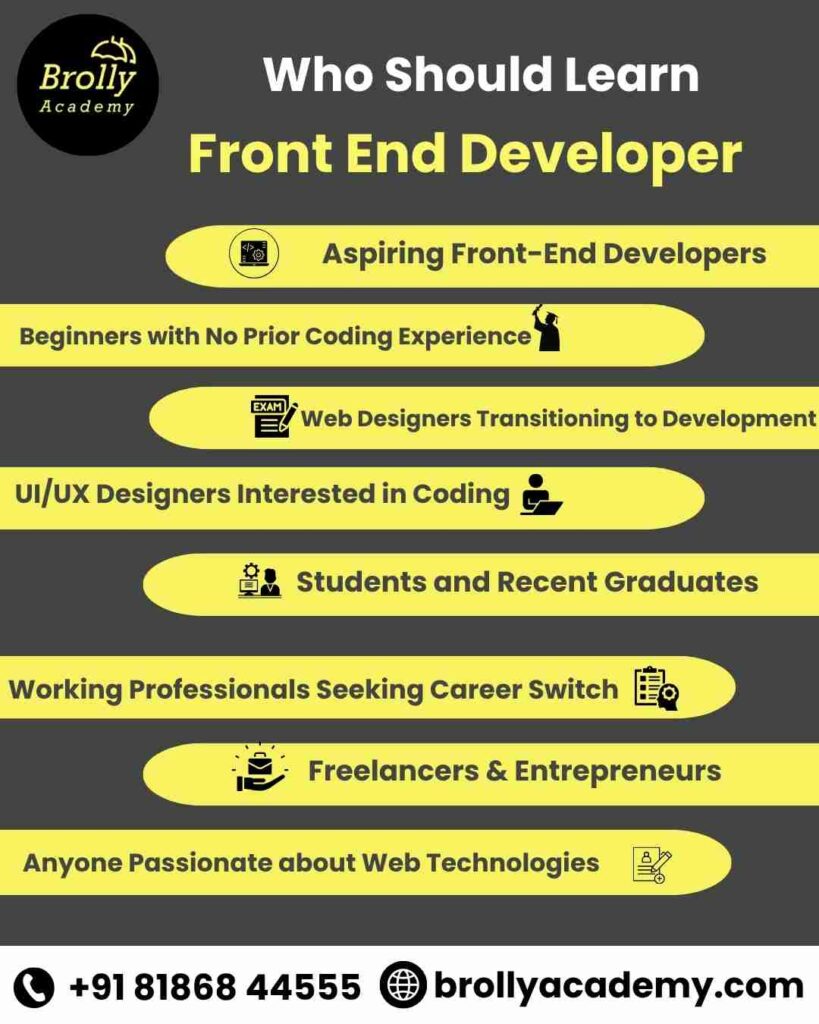 Front End Developer Course In Hyderabad -Who Should Learn