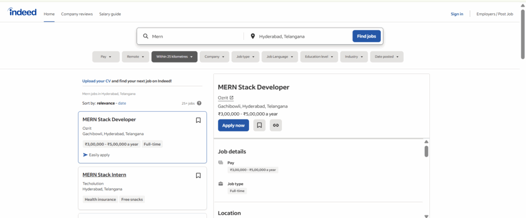 MERN Stacks Course In Hyderabad - Jobs In Hyderabad - Indeed