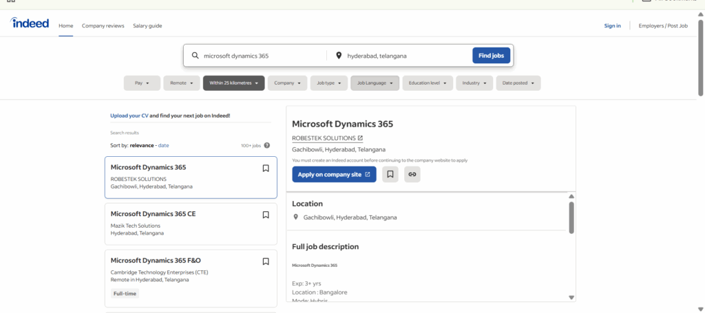 Microsoft Dynamics 365 Training In Hyderabad - Jobs In Hyderabad - Indeed