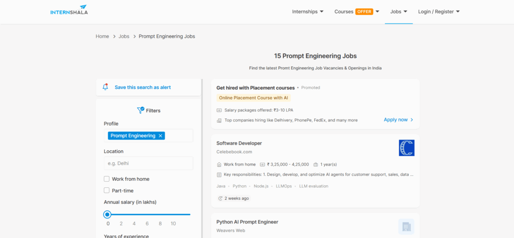 Prompt Engineering Jobs in India (2025) - Brolly Academy