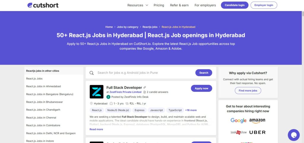React js Training in Hyderabad-Material - react js jobs in hyderabad -cutshort
